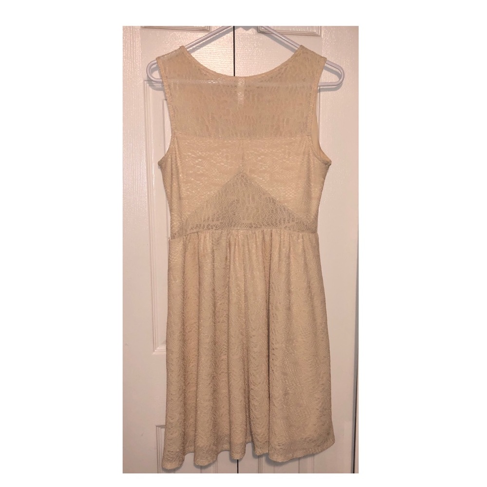 Cream skater dress